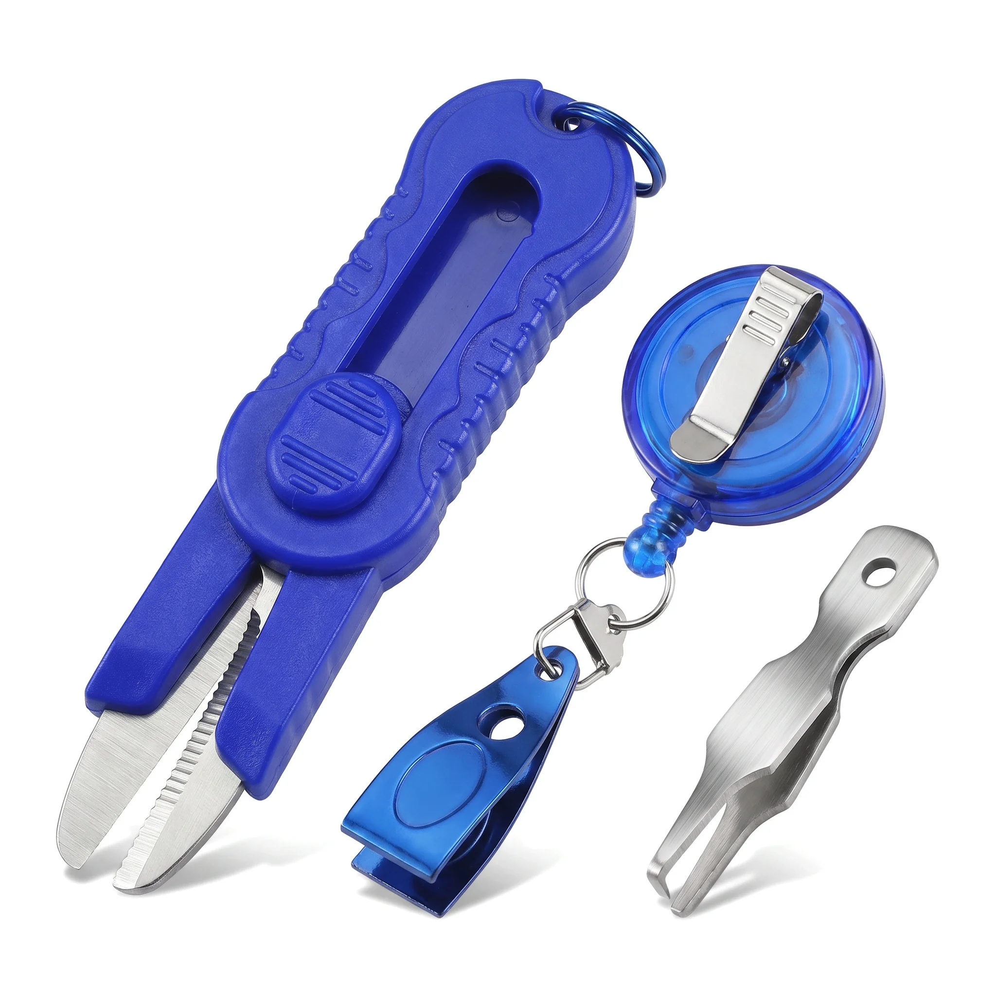 

Goture 4 in 1 Fishing Tools Kit Fishing Lanyard Fishing Quick Knot Tying Tools Include Fish Scissors Tackle Accessories