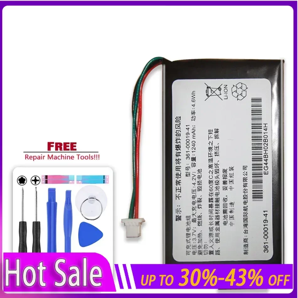 Battery 361-00019-12 3610001912 1240mAh For GARMIN Edge 605 705/Edge 705 GPS 361-00019-14 Bateira