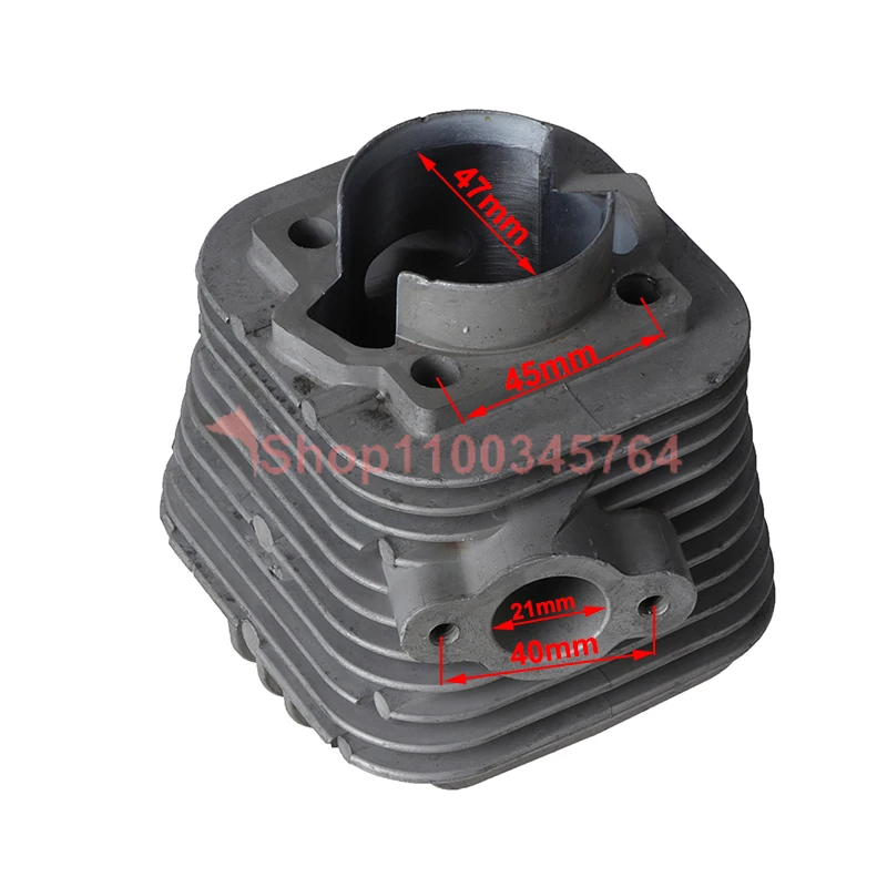 47mm Electric Bike Cylinder Fits 80CC Electric Bike Bicycle Engine Parts