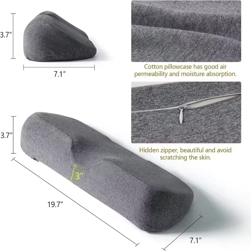 Memory Foam Cervical Pillow Slow Rebound Neck Support for Spine Correction Ideal for Back Sleeping with Neck Protection