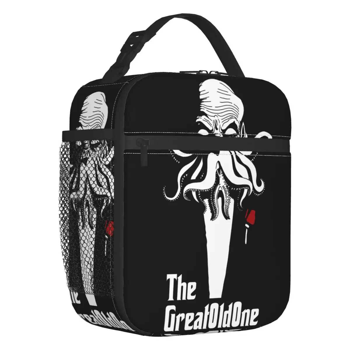 

Cthulhu Thermal Insulated Lunch Bags Women H.P. Lovecraft Octopus Resuable Lunch Container for Outdoor Picnic Storage Food Box