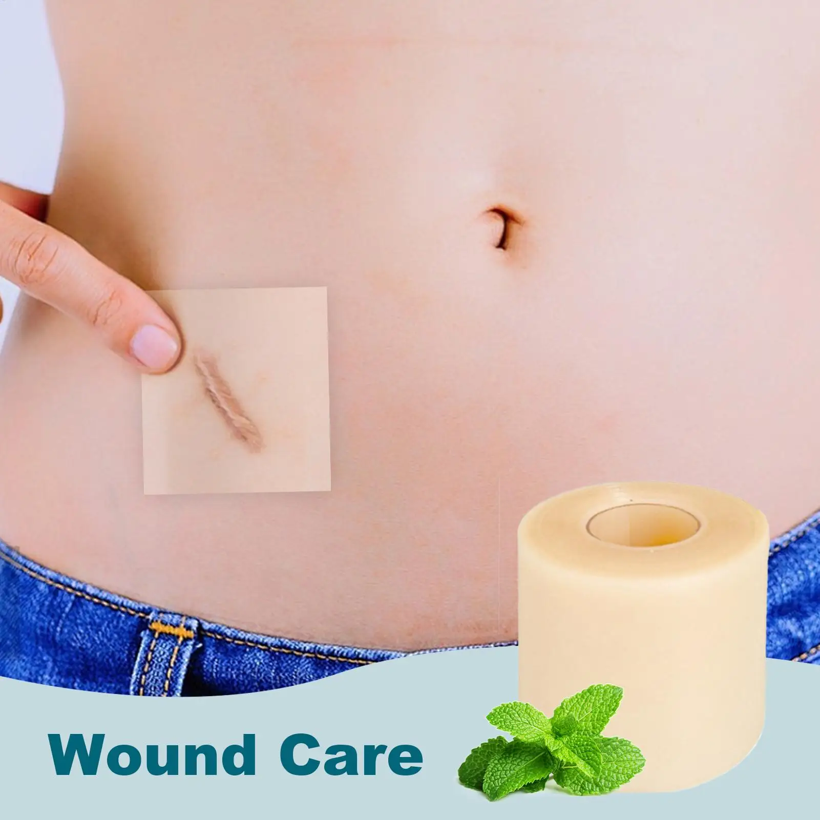 لفة الغروانية المائية القابلة للقطع المقاومة للماء لتصفيف الغروانية المائية للوجه وحروق الجسم وتقطيع نشاط المشي اليومي