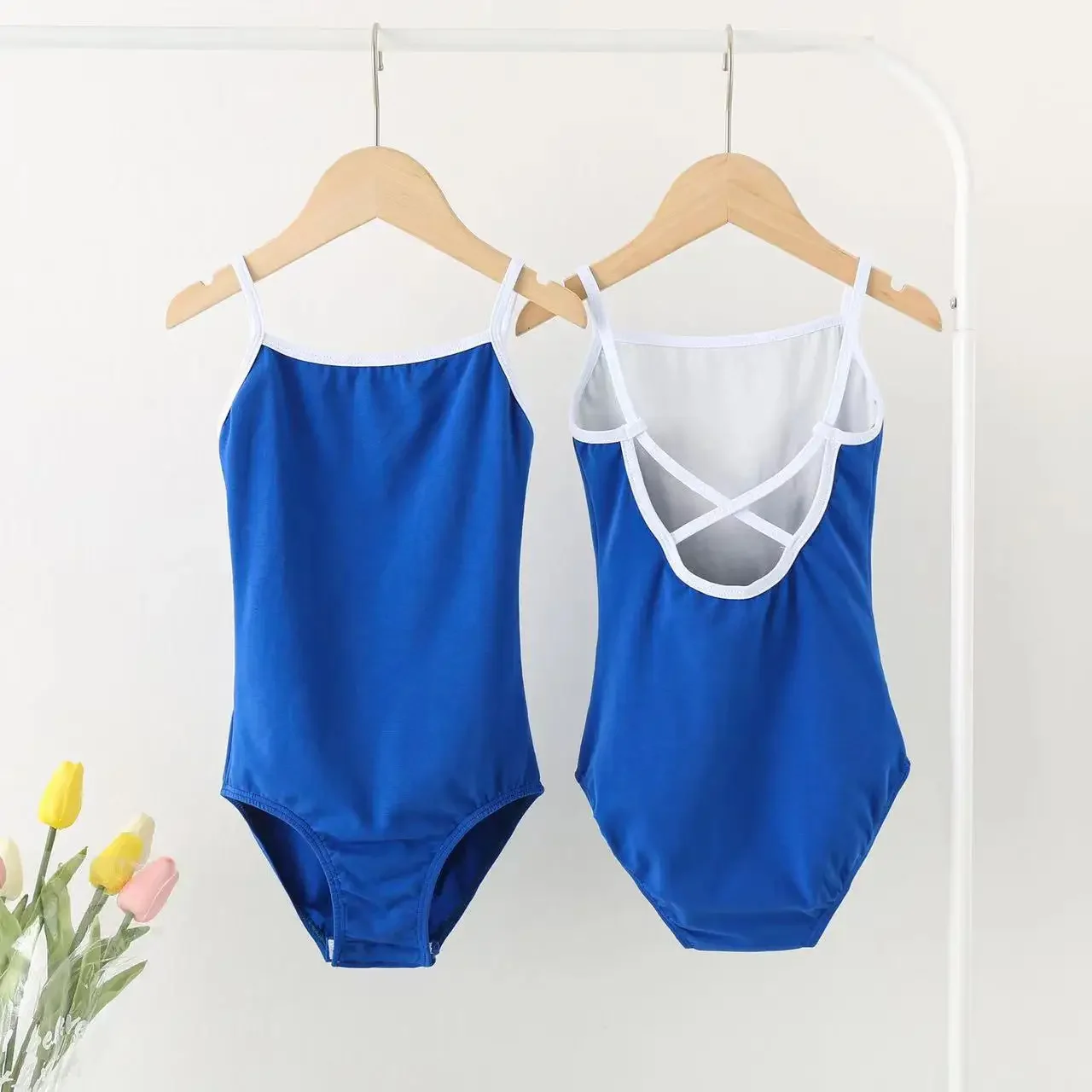Roupas de Ballet Prática Infantil, Performance de Dança Feminina, Ginástica Suspensórios, Roupa Corporal