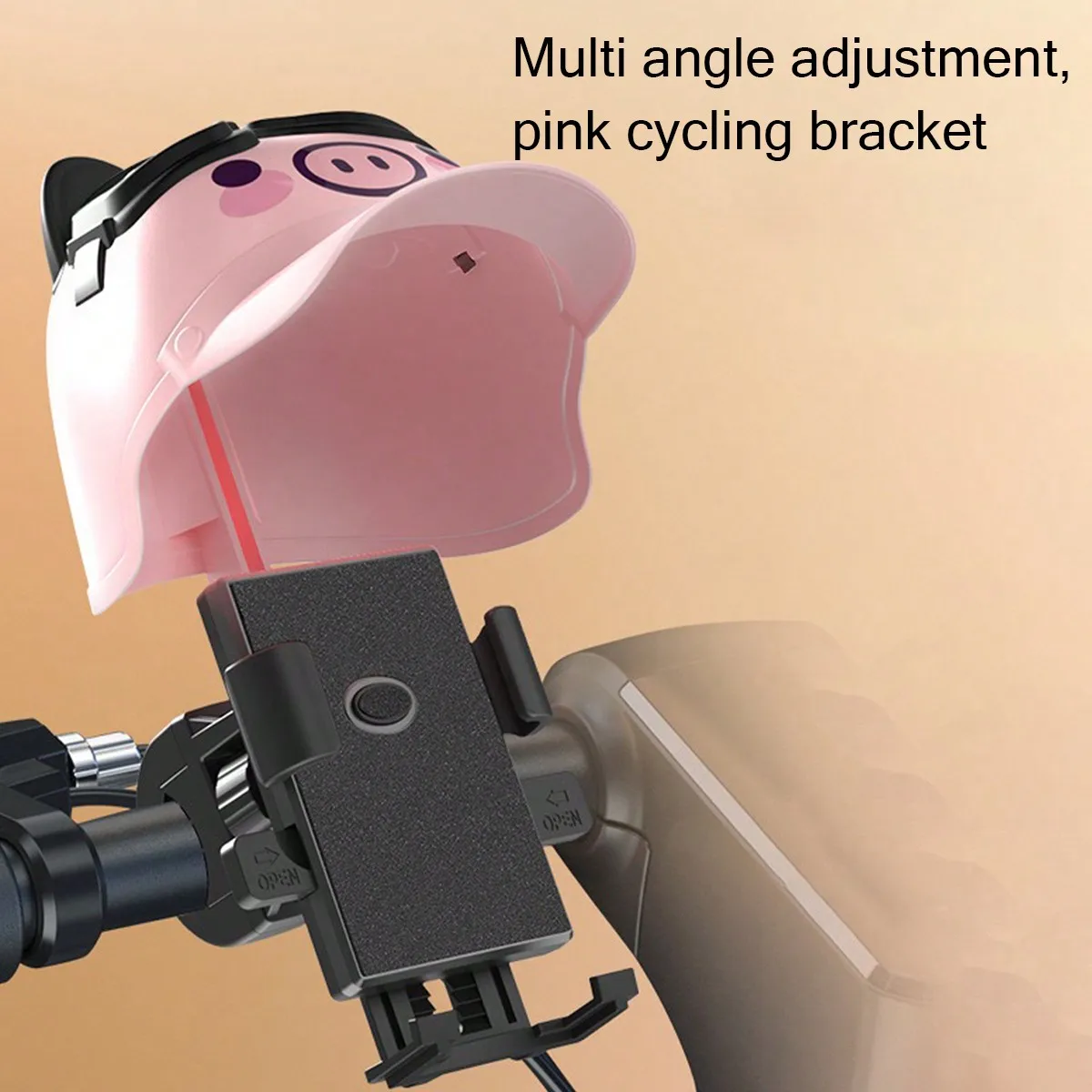 

Outdoor Cycling Handlebar Phone Holder, Suitable for Electric Vehicles, Motorcycles and Bicycles, Cute and Creative Cartoon Rainproof and Sunproof Sunshade Cycling Navigation Holder