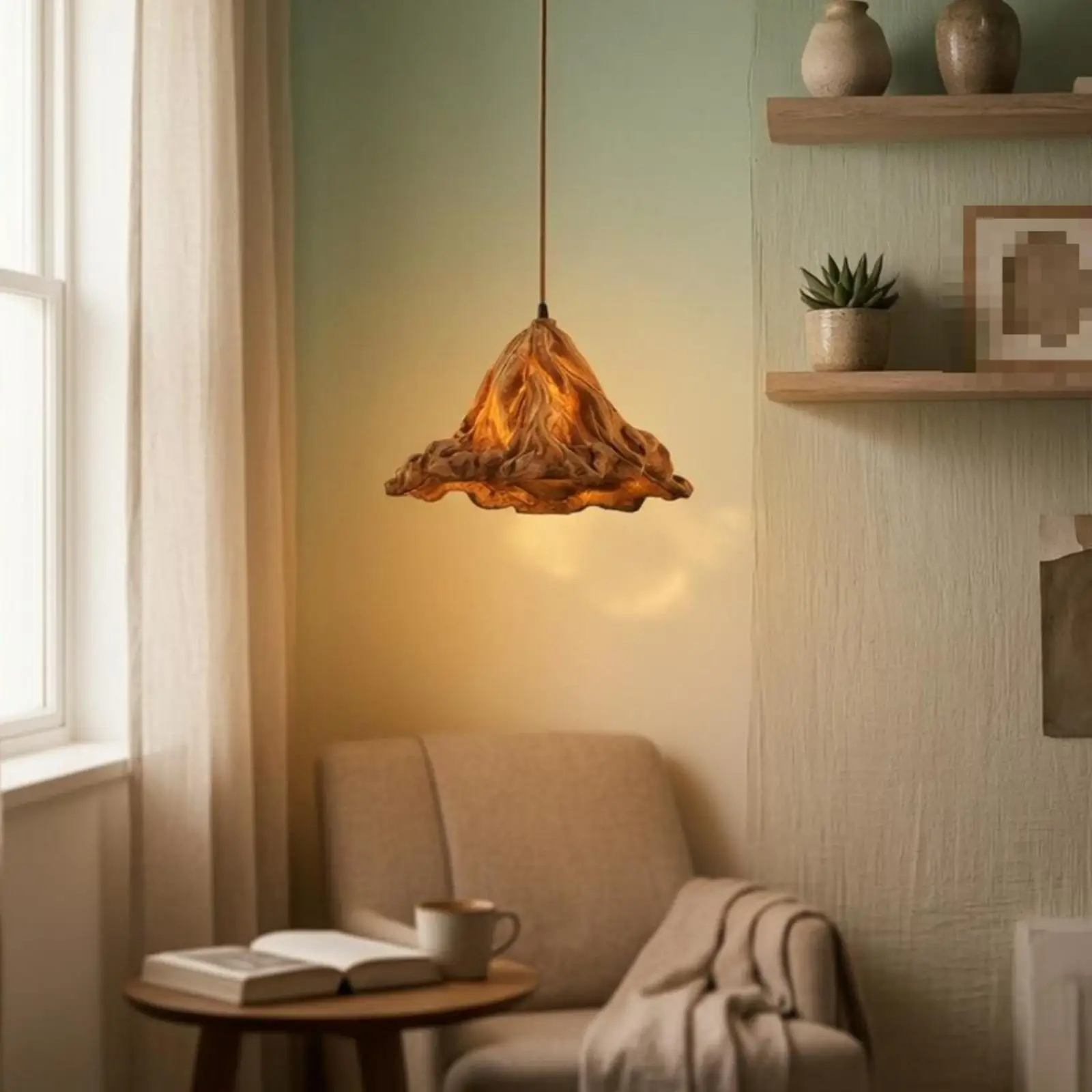 Ceiling Pendant Light Globe Inspired Look Glass Pendant Lighting Vintage Ceiling Pendant Lamp for Foyer Staircase view 3