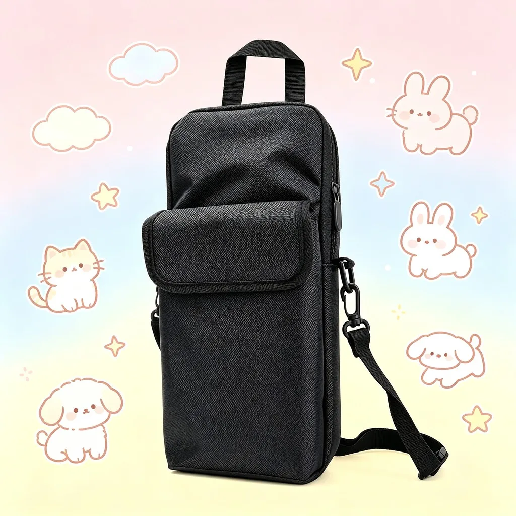 Game Console Carrying Case, Portable Crossbody Shoulder Bag with Front Pocket, Compatible with Switch 2 Steam Deck ROG Ally Legi