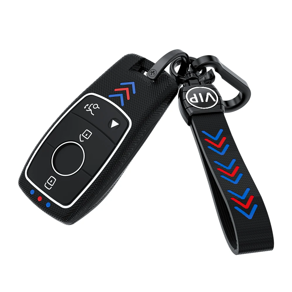 

New Carbon Fiber ABS Car Key Remote Cover Fob Case for Mercedes Benz A C E S Class GLK CLA GLA GLC GLE CLS SLK AMG E260l C200l