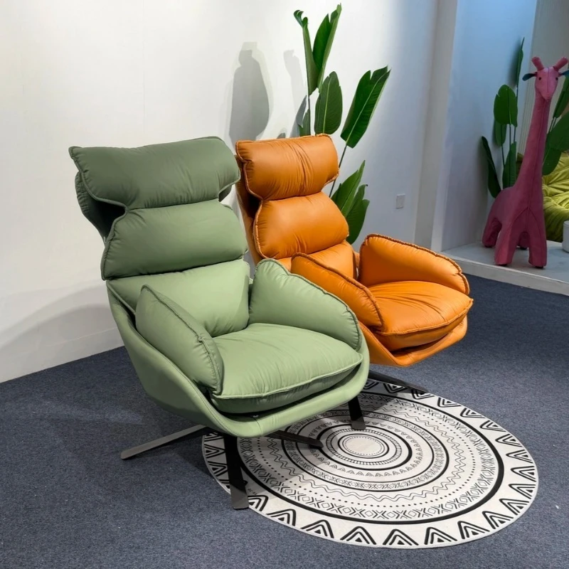 Single rocking chair household rotating sofa light luxury balcony living room
