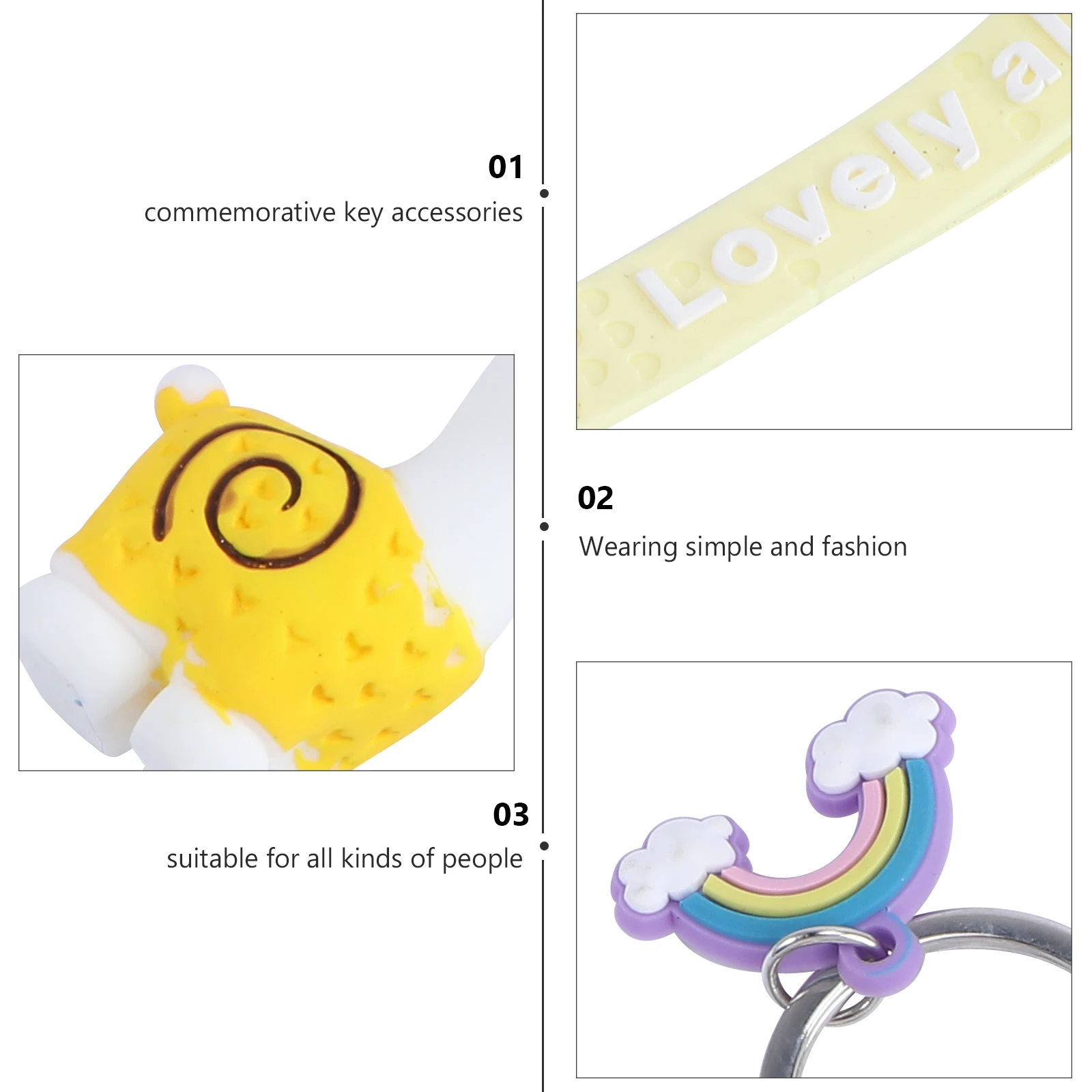 

Yellow Alpaca Keychain Unique Design Key Ring Premium Pendant for Backpacks Bags Key Decoration Graduation Present Gift