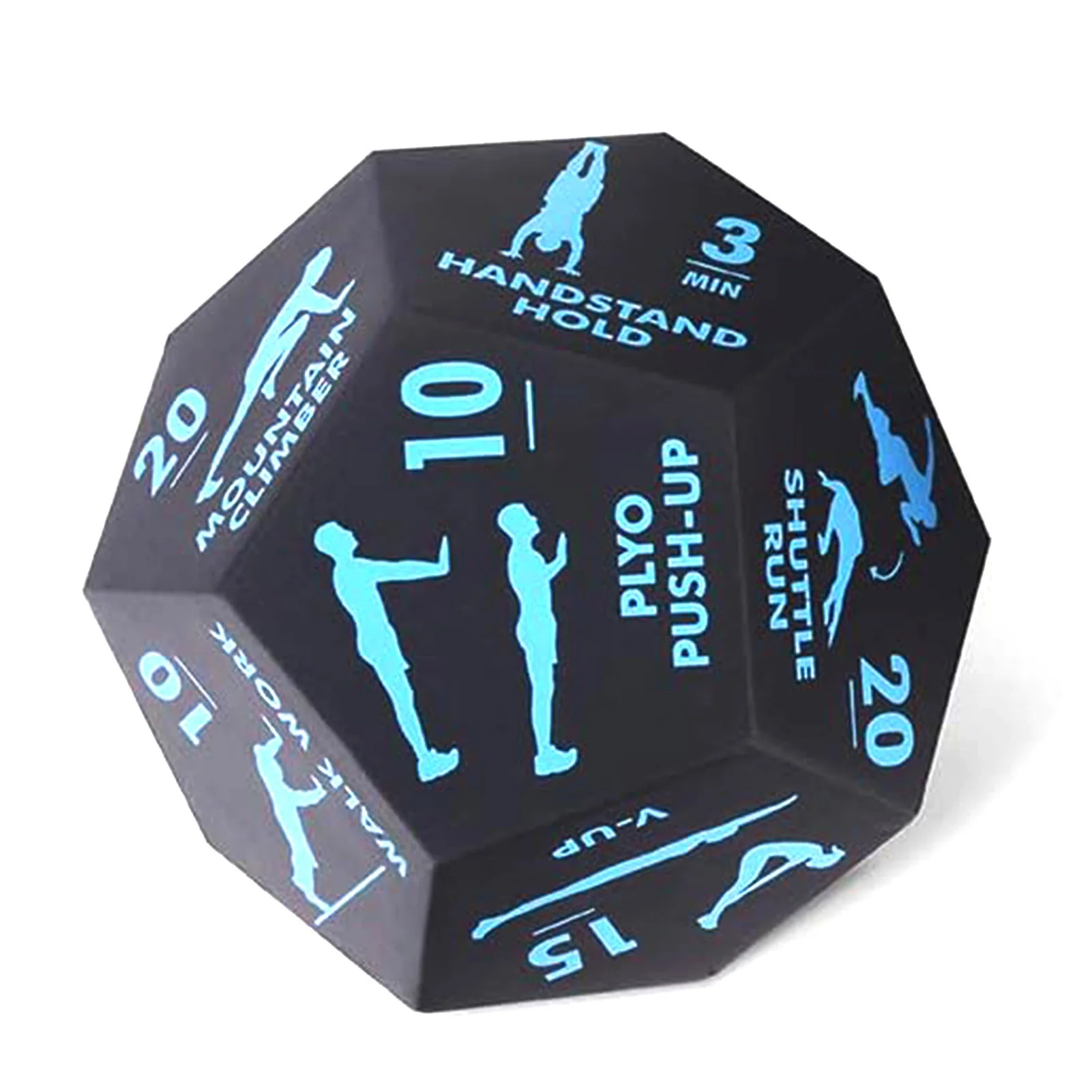 Fitness Game Dice PU Foam 12 Sides Rounded Numbers DiceEnjoy New Exercise Methods Anywhere Add Surprise Fun To Fitness Routine