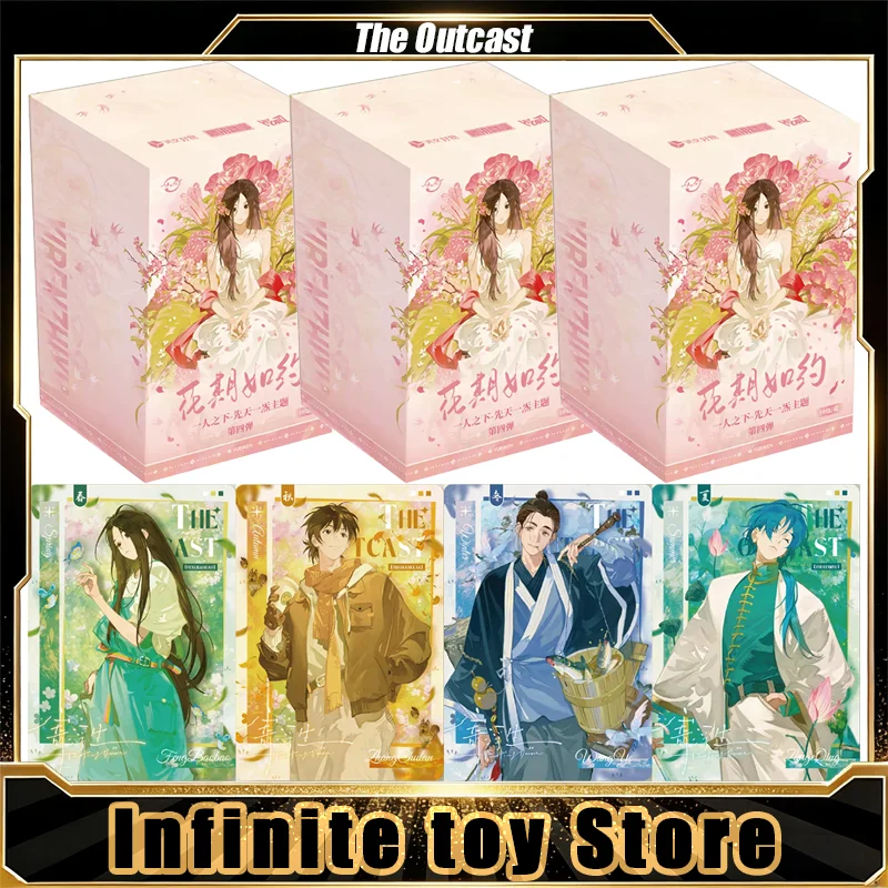 hitcard-the-outcast-card-yi-ren-zhi-xia-vol4-blooming-season-caja-misteriosa-de-tarjetas-coleccionables-de-anime-originales-juguetes-regalos-de-cumpleanos