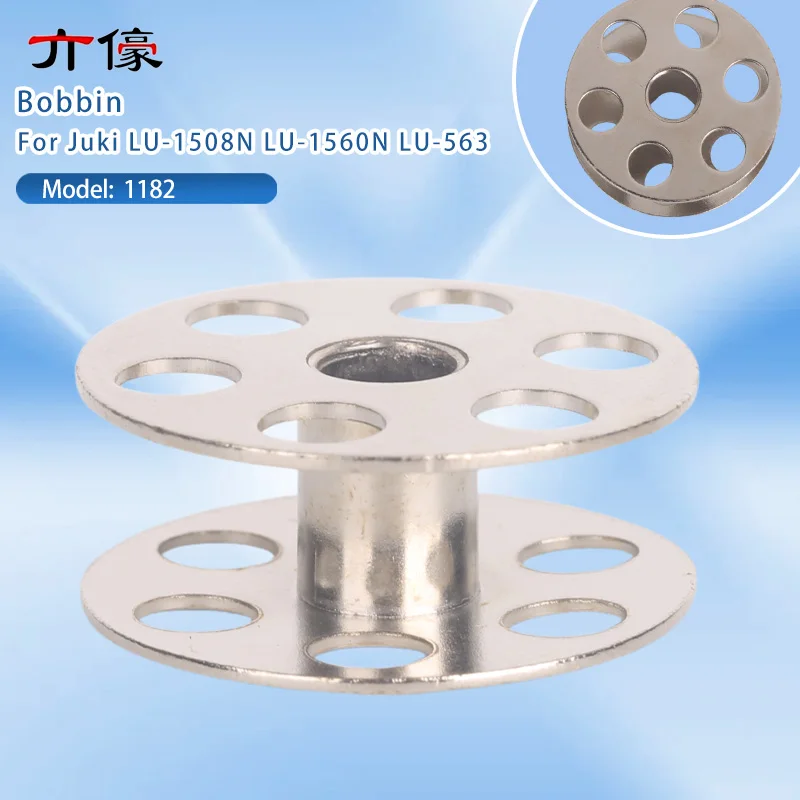 Pack Of 23 Large Steel Bobbins With Storage Case For Juki LU-1508N LU-1560N LU-563 Double Needles Sewing Machines Accessories ﻿