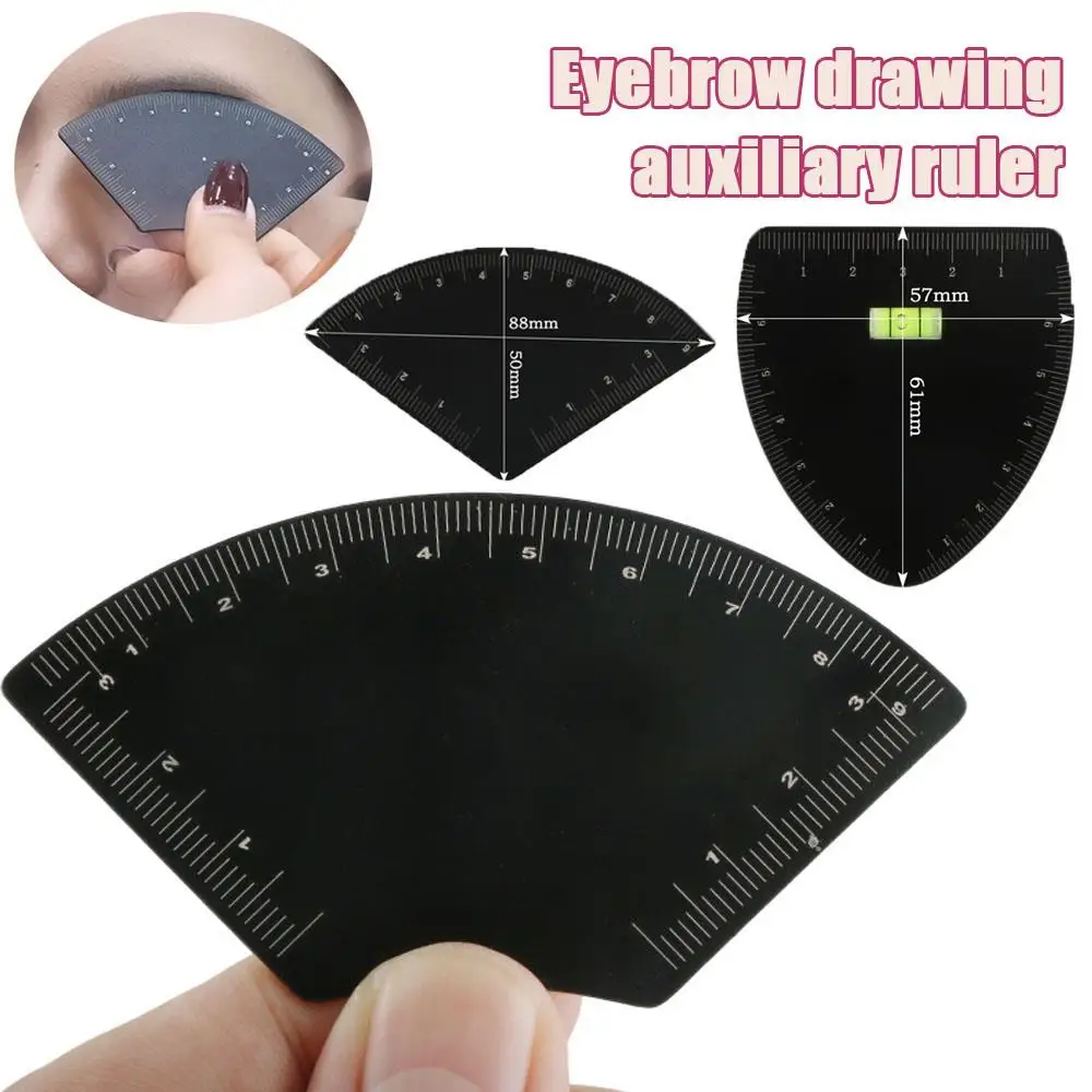 1 PC Brow Shaping Stencil Vrouwen Instant Brow Shaper Snelle Tekening Wenkbrauw Desgin Heerser Vormgeven Permanente Make-Up Draw Gids Heerser