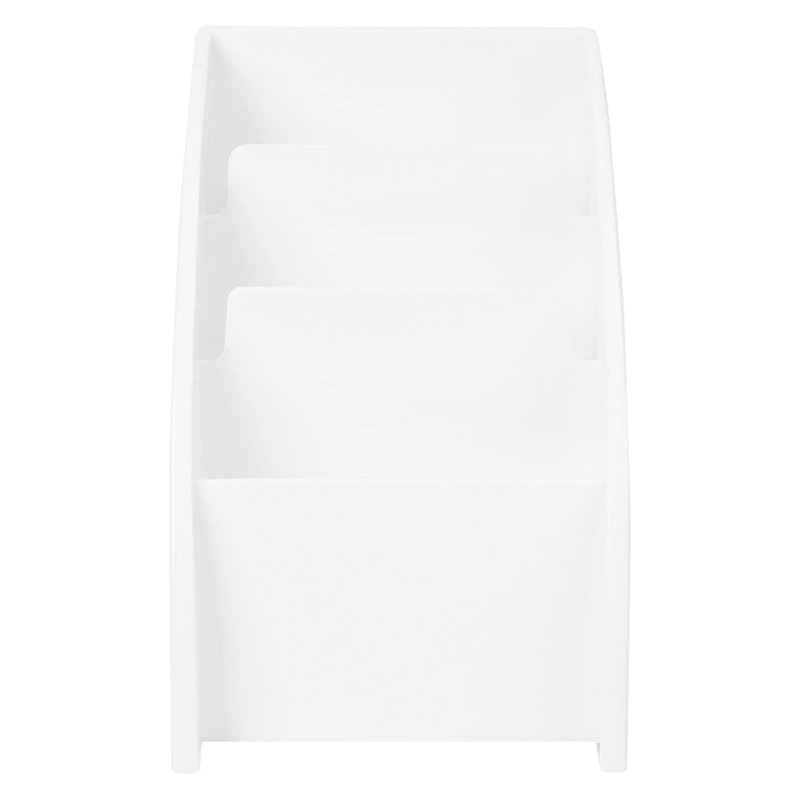 

Plastic Desktop Storage Case White Stylish Organizer for Home Classroom Office Remote Control Phone Desk Storage Container