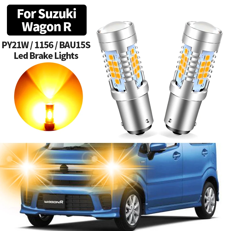 

LED Turn Signal Light Canbus BAU15S PY21W Yellow Lamp Bulb 12V 30SMD No Hyper flash For Suzuki Wagon R 2002-2008 Car Accessories