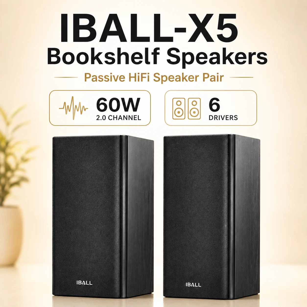 4-дюймовая акустическая система 60Вт, 3-полосные HiFi пассивные полочные колонки 8 Ом, система объемного звучания для домашнего кинотеатра, студии, живых выступлений и диджеинга