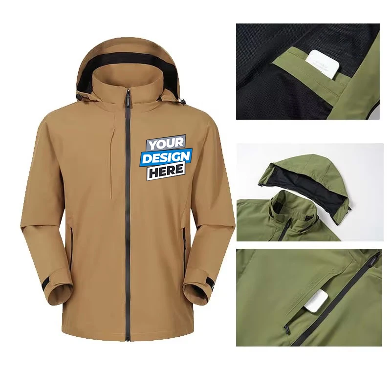 customized logo Adjustable Waterproof Jackets for Men - Heavy Duty Comfortable PVC-Coated Protective Rain Coat LS-C521