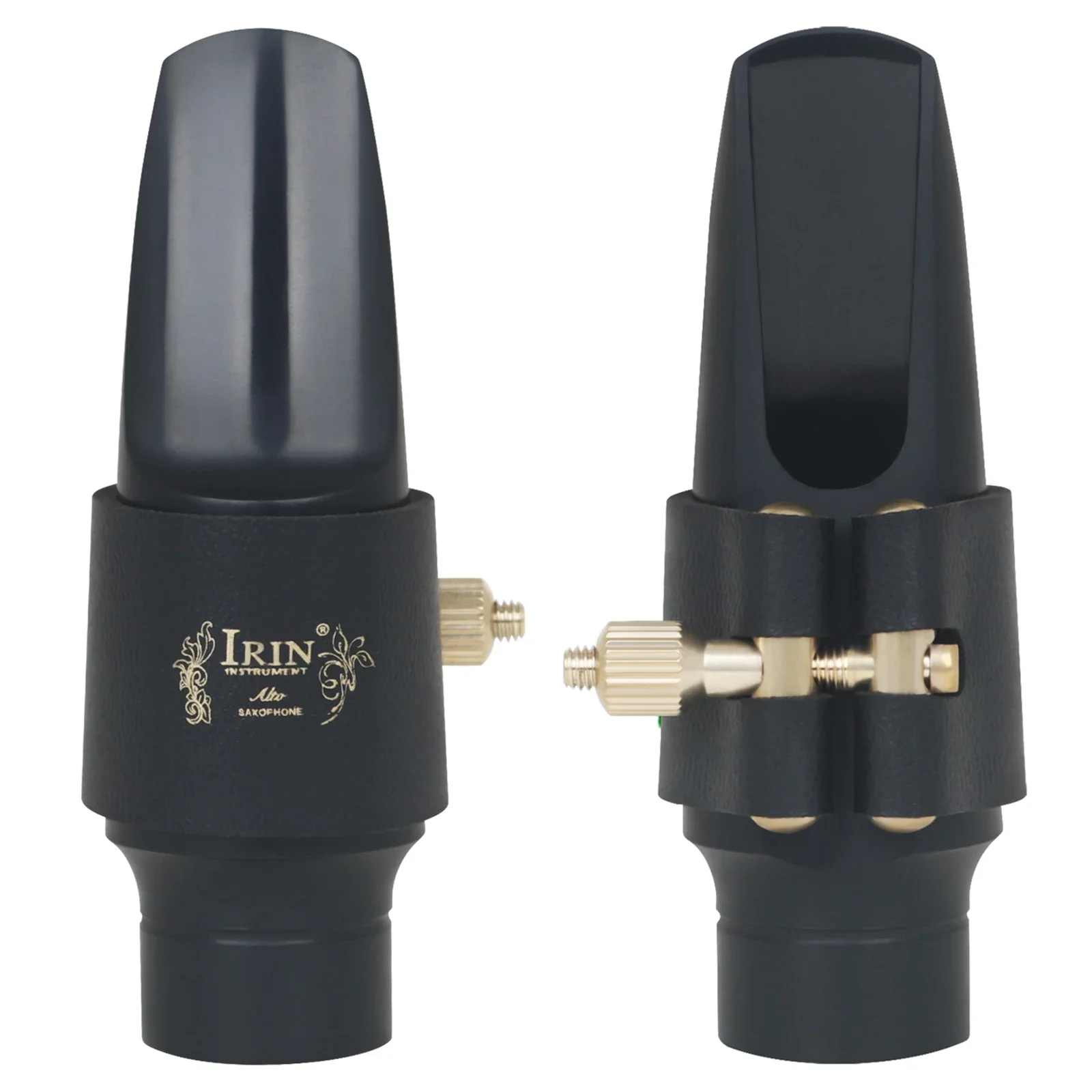 IRIN Alto Saxophone Mouthpiece Set Ligature Clip Flute Head Cap for Alto Saxophone Parts Woodwind Instrument Accessories