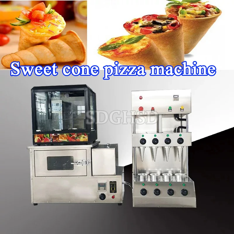 Automatic Pizza Cone Making Machine Pizza Cupcake Cone Making Machine Pizza Cone Machine Set