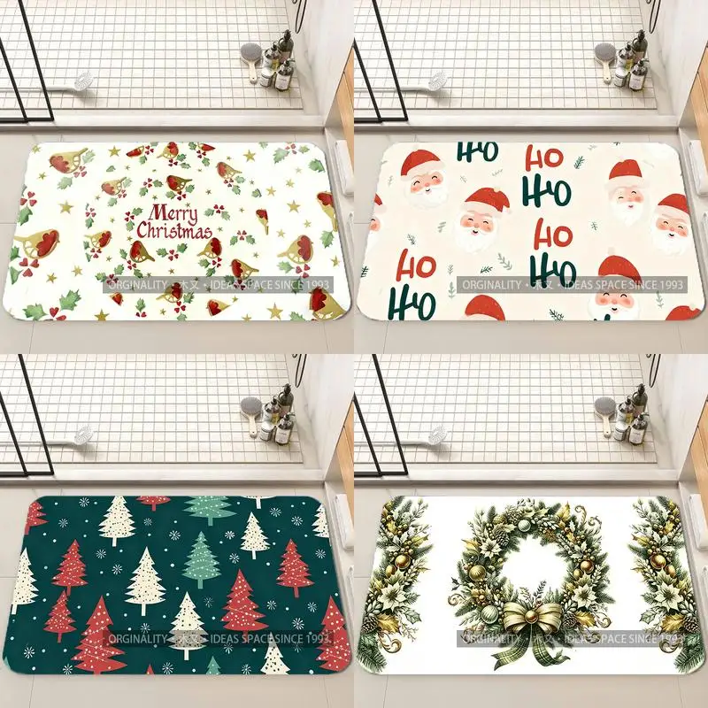 

Merry Christmas Bird Mat Living Room Decoration Home Sofa Non-Slip Carpet Study Bedroom Tatami Children'S Soft Floor Mat