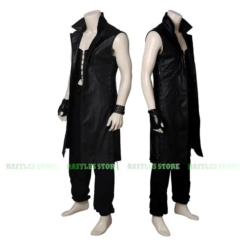 ❤2026✚Game DMC 5 V Vitale Devil Cosplay Costume Wig May Cry Cosplay Costume Uniform Outfit Custom Made Halloween Party Mens Clo◀ view 3