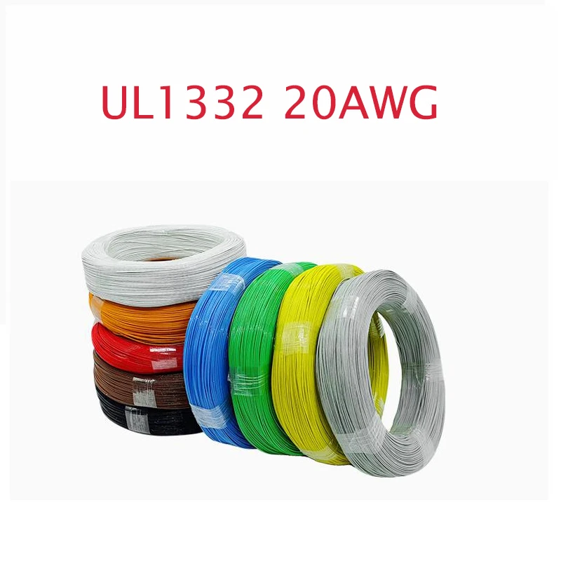 610M/Roll UL1332 20AWG Stranded FEP Electrical Wire 300V Copper Cable FT1 / VW-1 Electric Wire