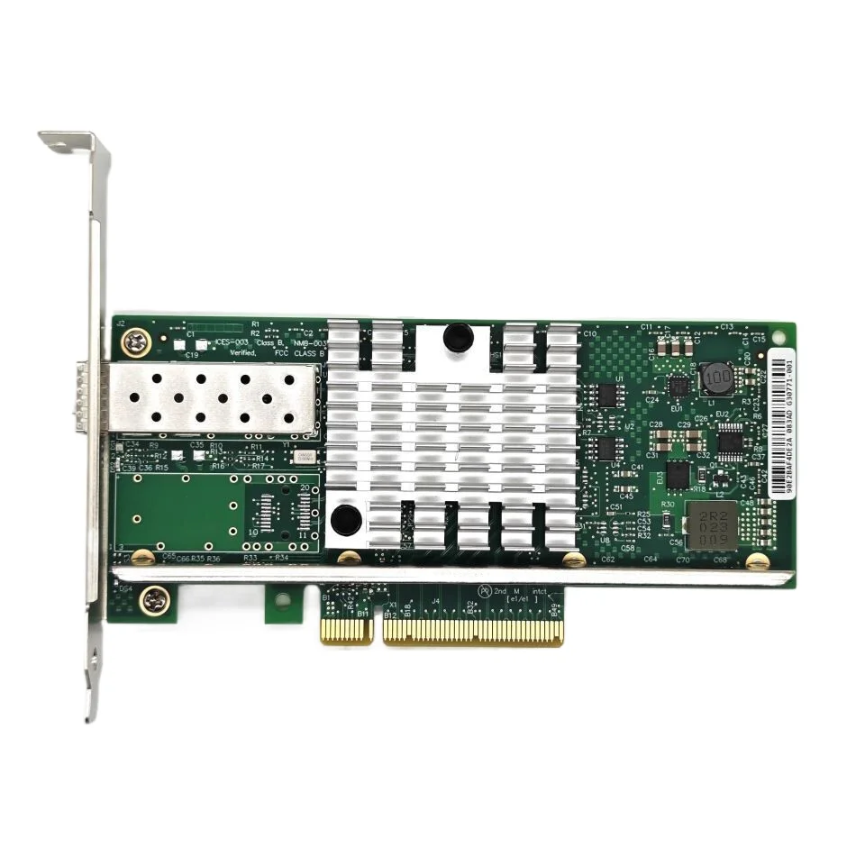 이더넷 네트워크 어댑터 인텔 82599EN X520-DA1, 1xSFP + 포트 PCI-E x8,x16 M.2 NIC 카드, 윈도우 서버, 7, 8, 10, VM웨어 지지대, 10GB