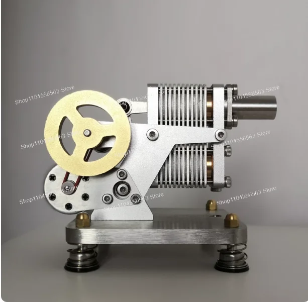 All-metal Stirling micro-generator model - a physics education children's toy