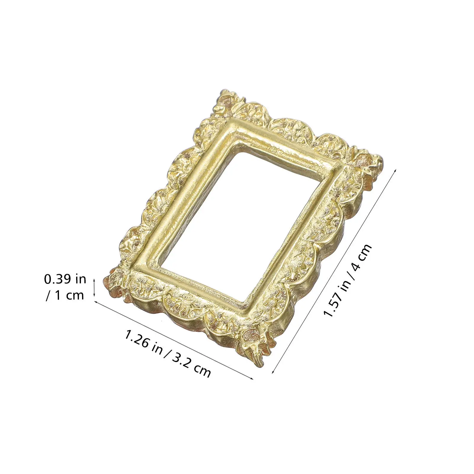 6 ชิ้นมินิเรซิ่นกรอบรูปวินเทจมินิวินเทจภาพถ่ายตกแต่งงานฝีมือ DIY กรอบรูปจิ๋วกรอบรูป