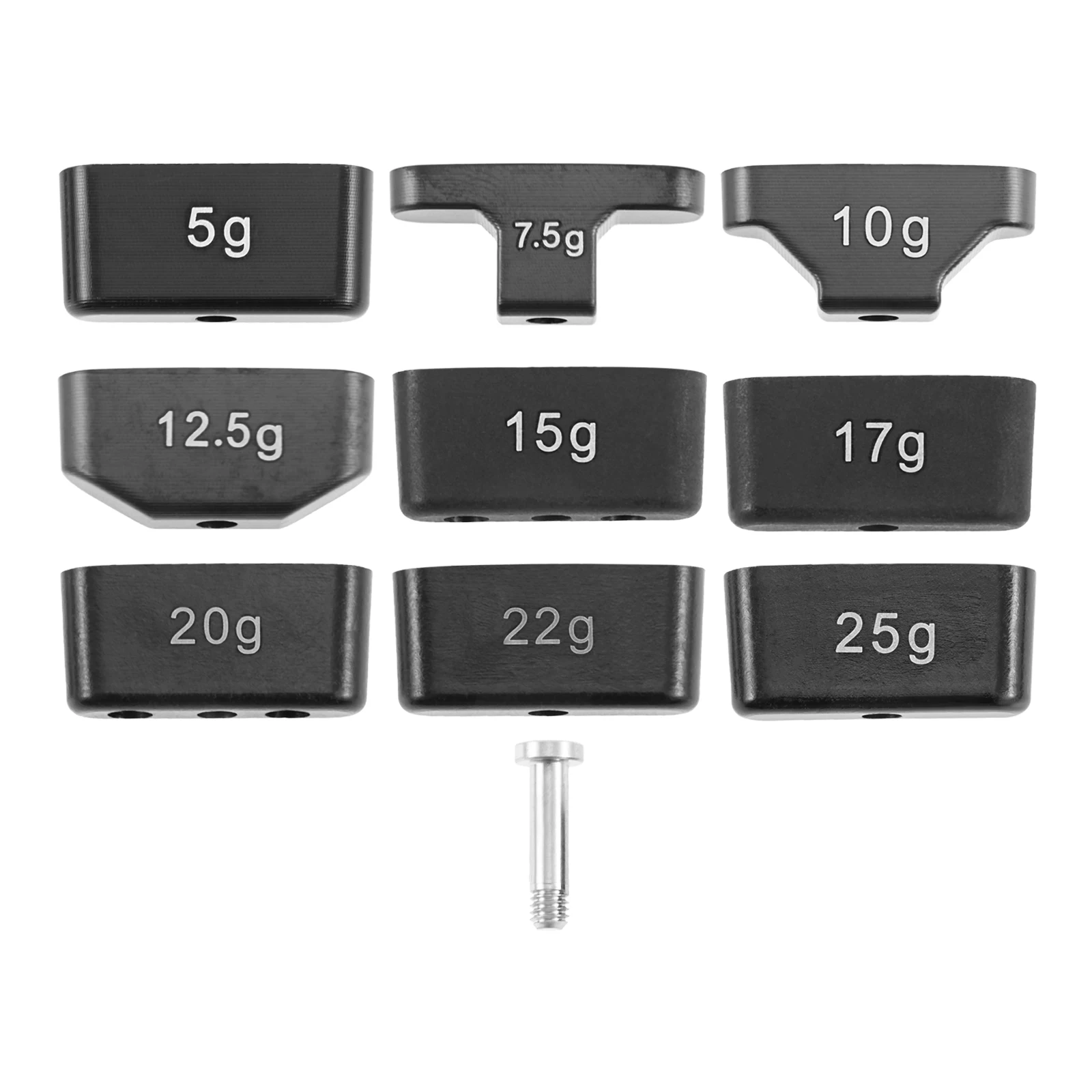 2pcs Golf Putter Weight Compatible with Odyssey White HOT/TRI-HOT 5K/Eleven Series Putter Head 5/7.5/10/12.5/15/17/20/22/25g