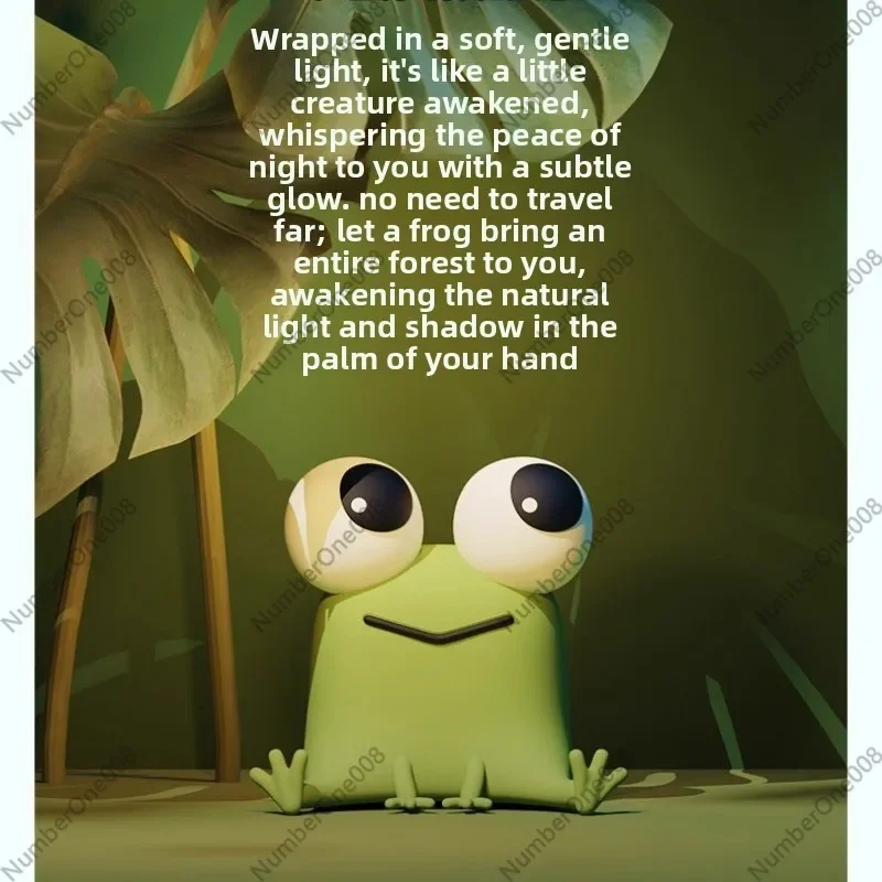 Frog Silicone Tap Light Night Lamp For Kids Bedroom Cute Touch Sensor Nightlight Children Gift view 5
