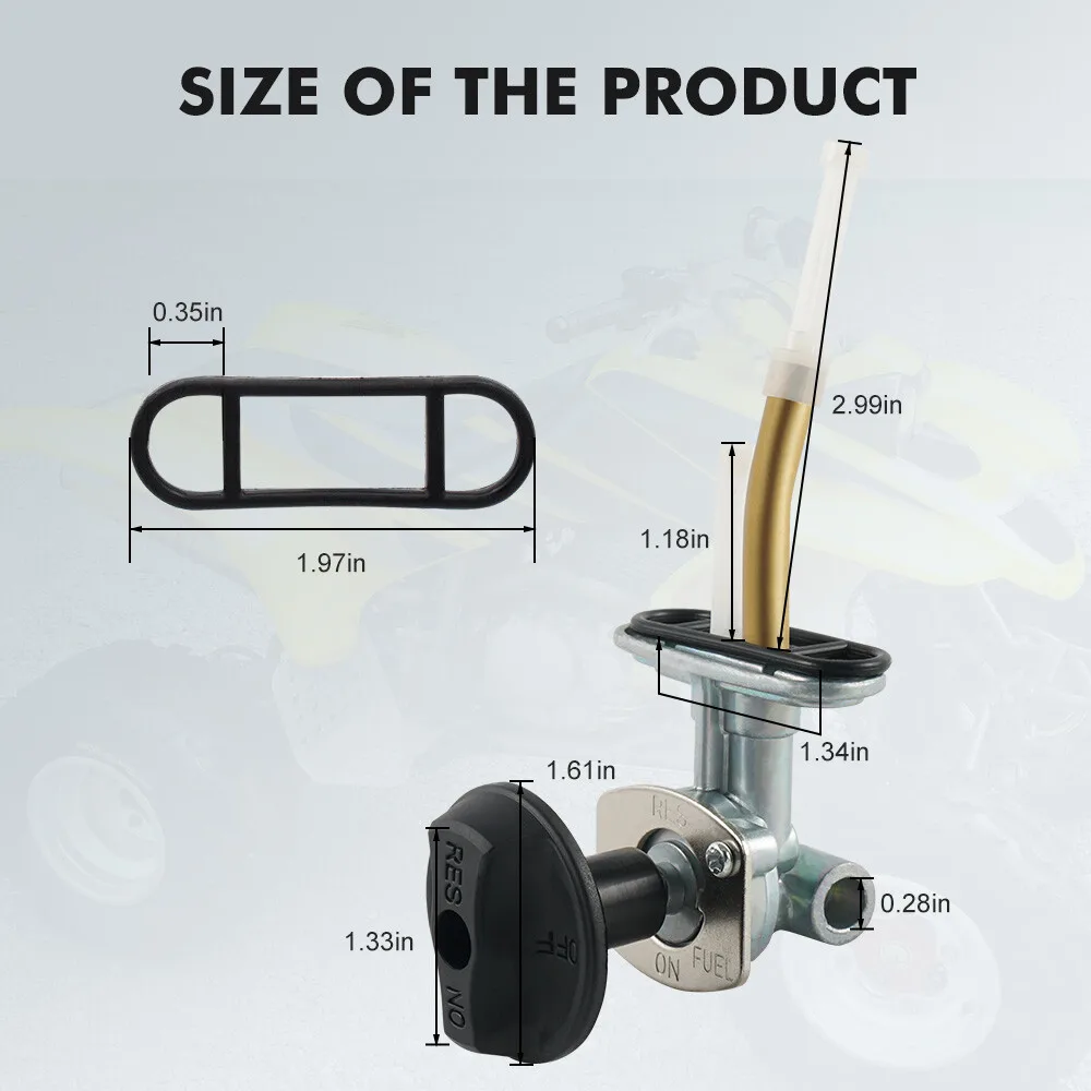 ATV 7 مللي متر خزان الوقود الغاز التبديل صمام اغلاق بيتكوك التبديل الحنفية ل القطب الشمالي القط 250 300 400 500 1998-2005 OEM 0470-445 اكسسوارات