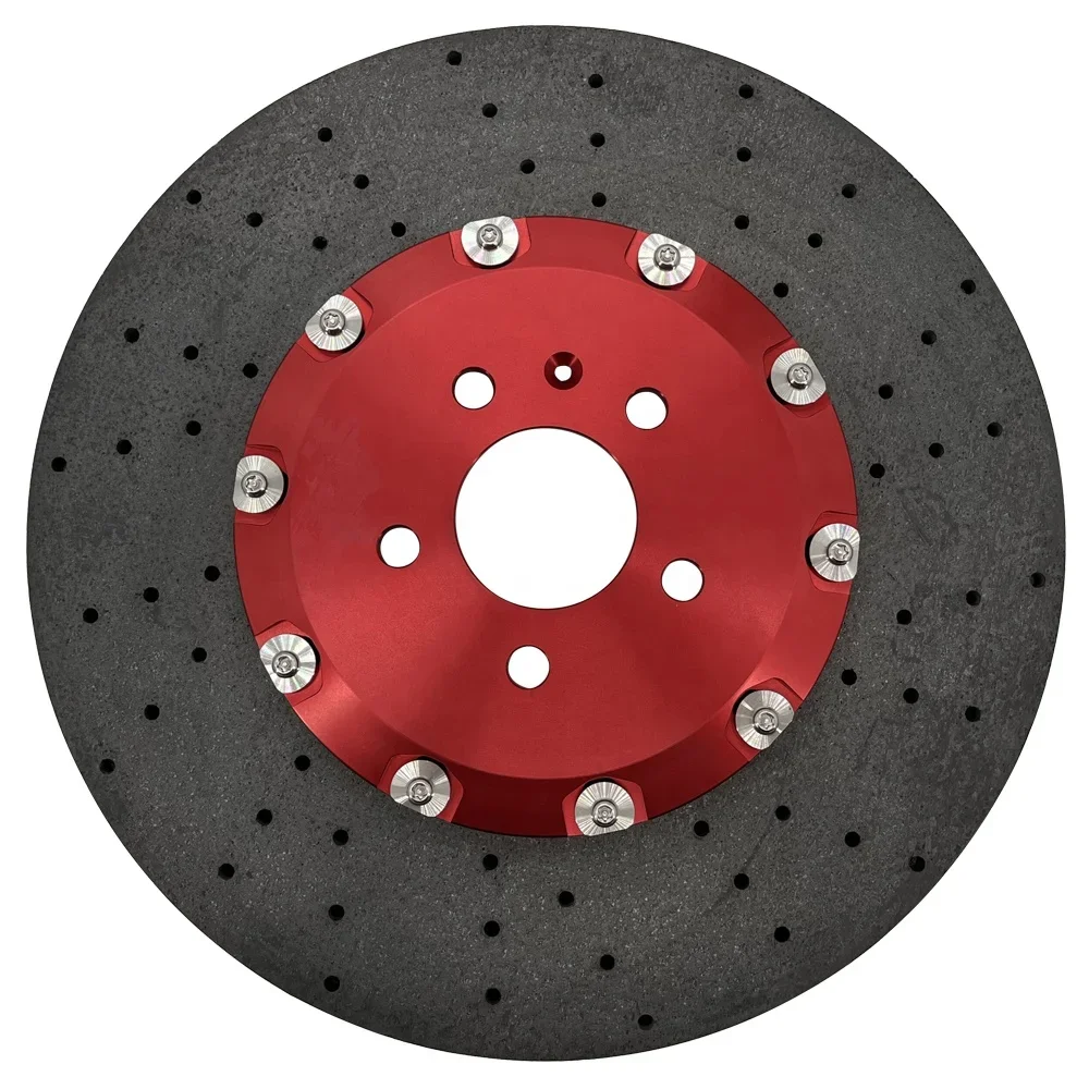 New Listing Red Hat Design Break Kits Carbon Ceramic Brake Rotor