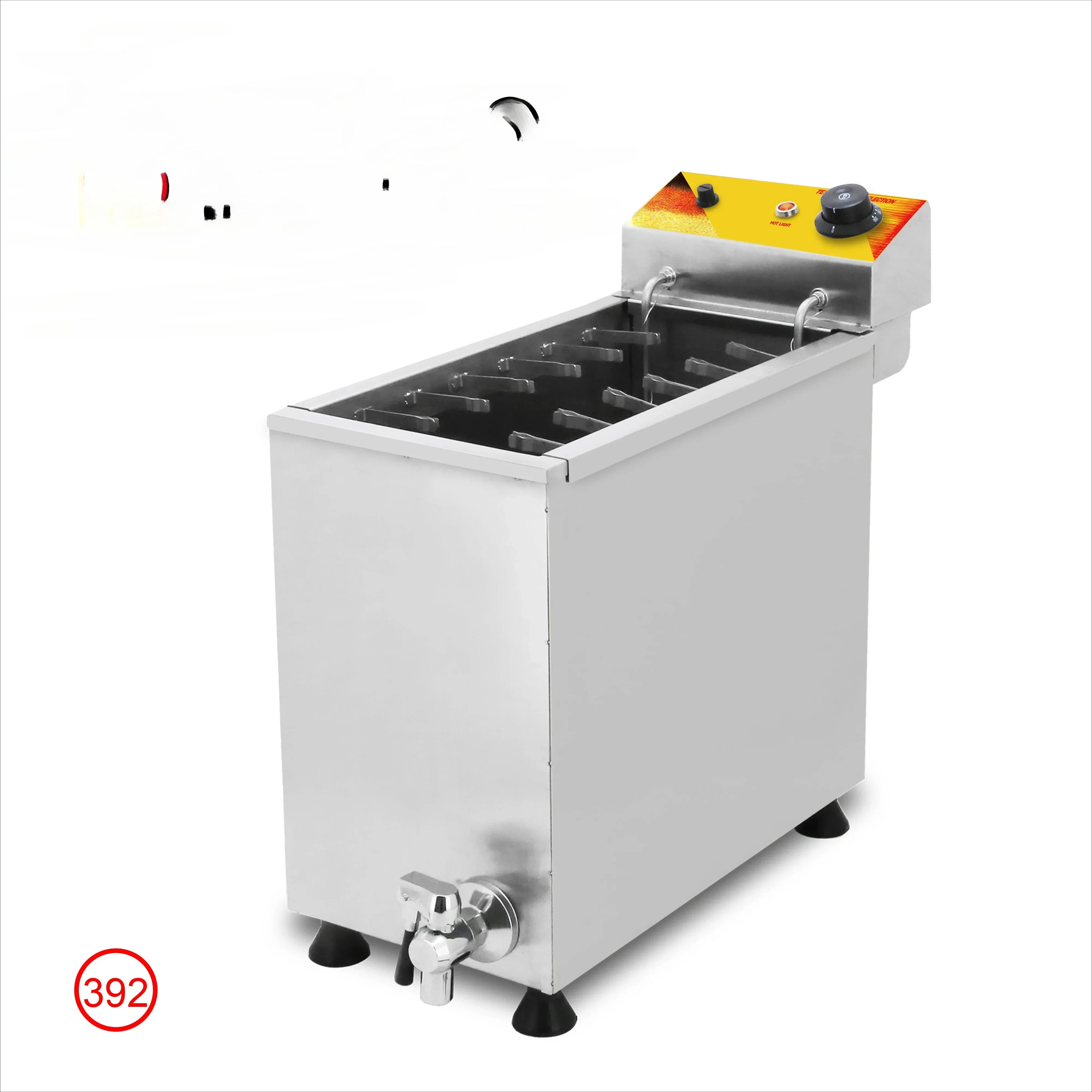 

25L Large Capacity Cheese Hot Dog Frying Machine Electric Deep Korean Corn Hot Dog Frying Machine Snack Machine Fully Automatic