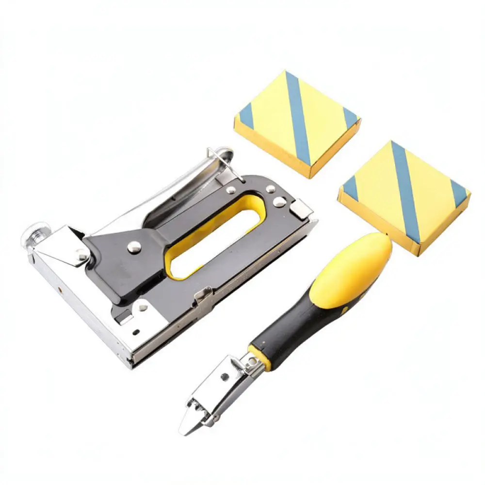 Reliable Manual Nail Applicator Staple Tool Set With Remover For Woodworking Furniture Upholstery Decoration Improvement