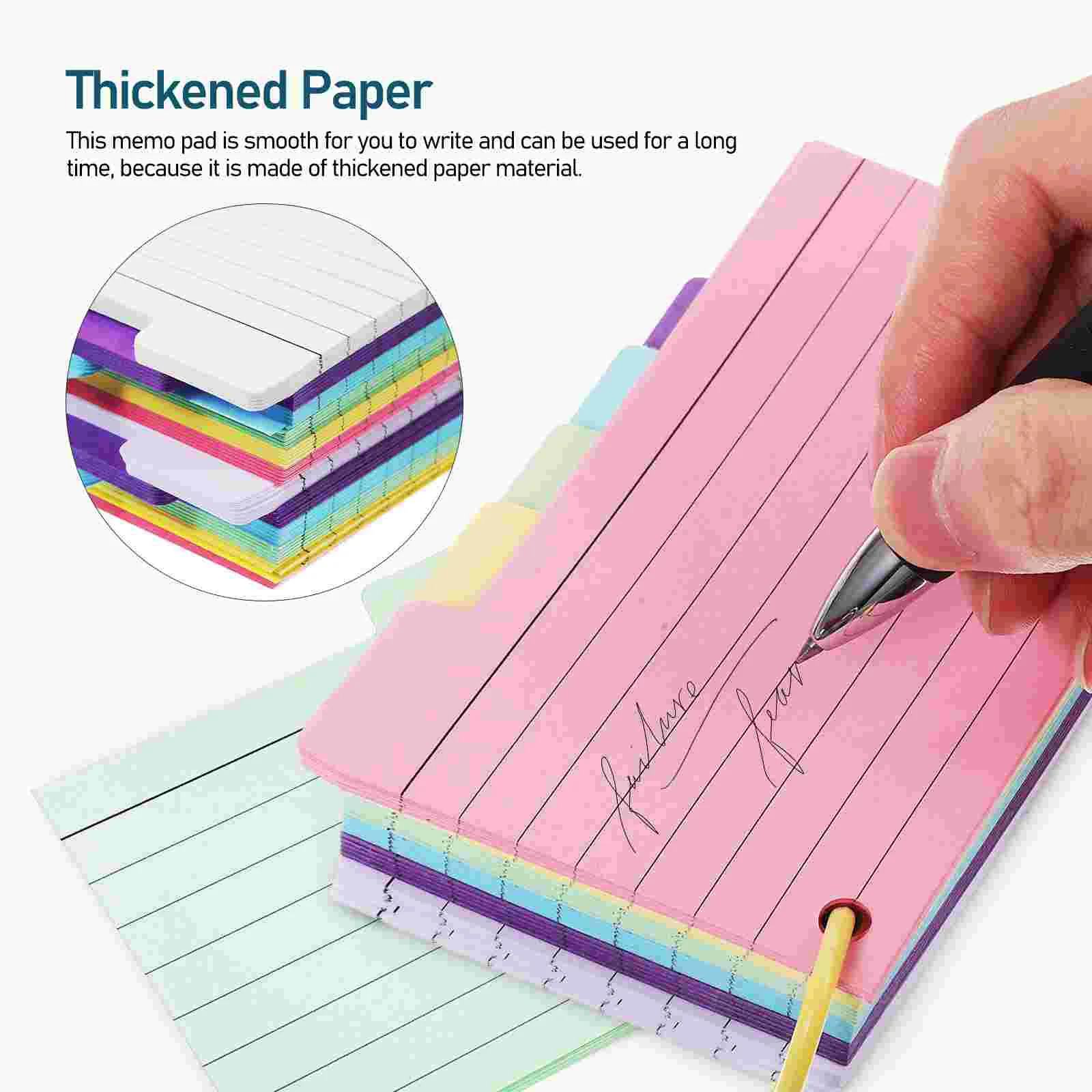 450 Pcs Notebook Taking Cards Flash for Studying Pads Lined Notepads Bookmark Student Spiral