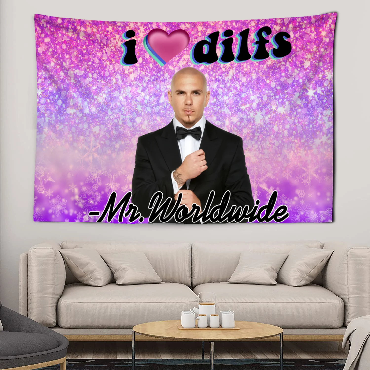 Mr 305 Pitbull Worldwide Hippie Tapestry Fabric Macrame Wall Hanging Beach Room Decor Cloth Carpet Yoga Mats Sheet Sofa Blanket