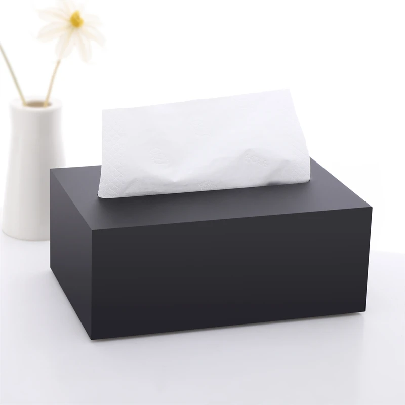 

Desktop Tissue Box, Coffee Table Storage, Square Tissue Drawer, Simple and Creative Storage