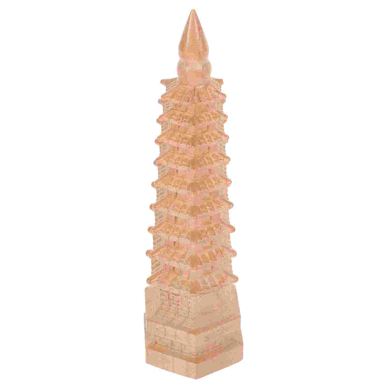 

Wenchang Tower Model Retro Decor Pagoda Prop Craft Desktop Ornament Home Office