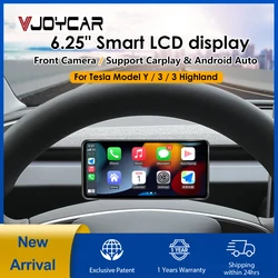 6.25inch Model Y 3 Performance Cluster Display Dashboard Support CarPlay Android Auto Blind Spot Monitor Optional Front Camera