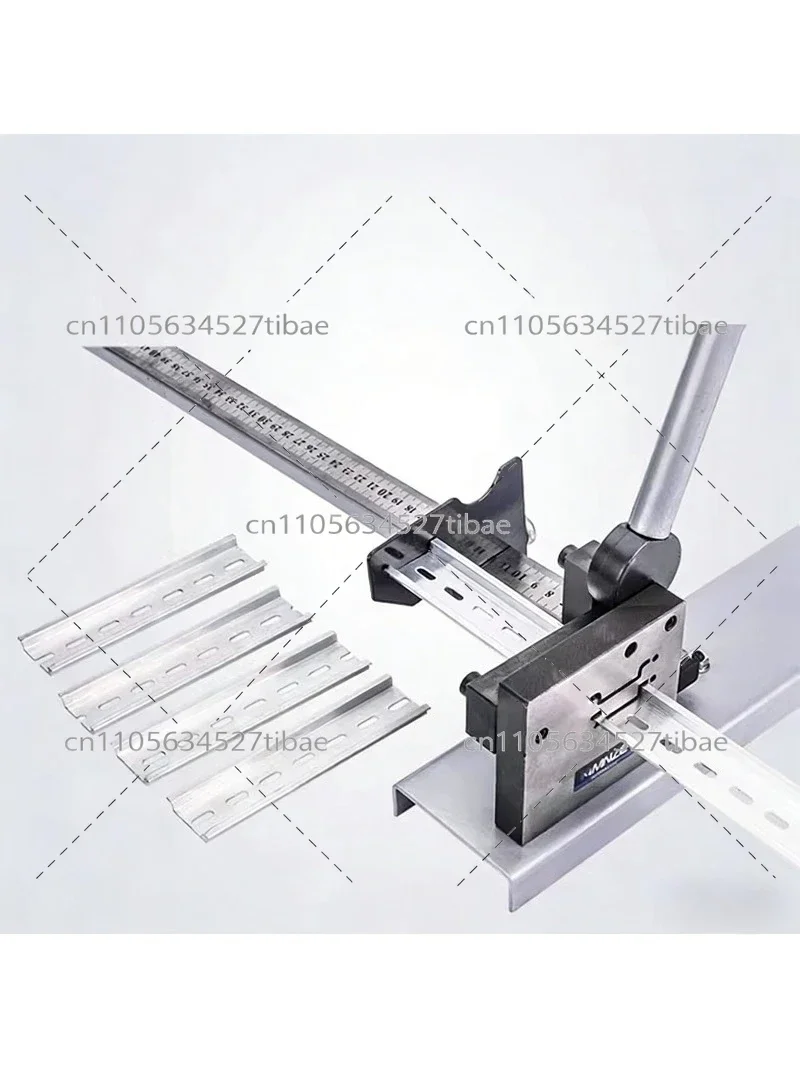 C45 DIN Rail Cutter 35mm Multifunctional Cutting Tool with Gauge and Double Wire Guide for Electrical Installation