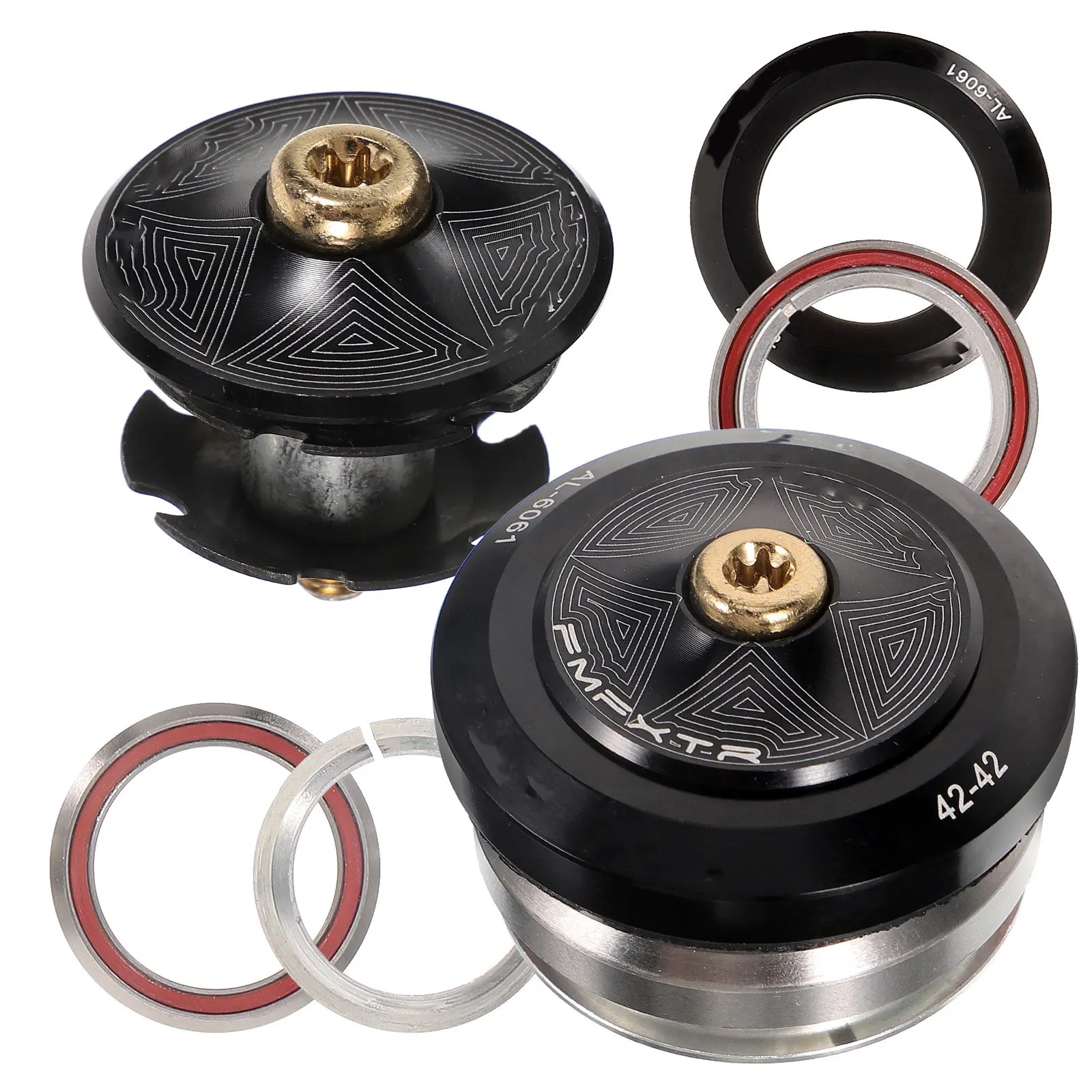 

Комплект для замены велосипедной рулевой колонки: прочный металлический подшипник для горных и шоссейных велосипедов, конический шток вилки, аксессуар