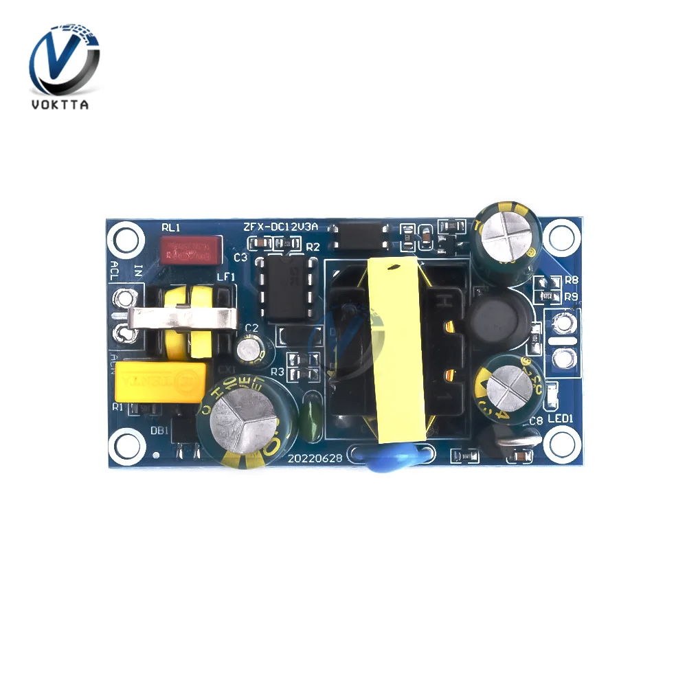 12V 3A 24V 1A Switching Power Supply Board Module Bare Board 12W AC-DC Isolated Power Supply Board Short Circuit Protection