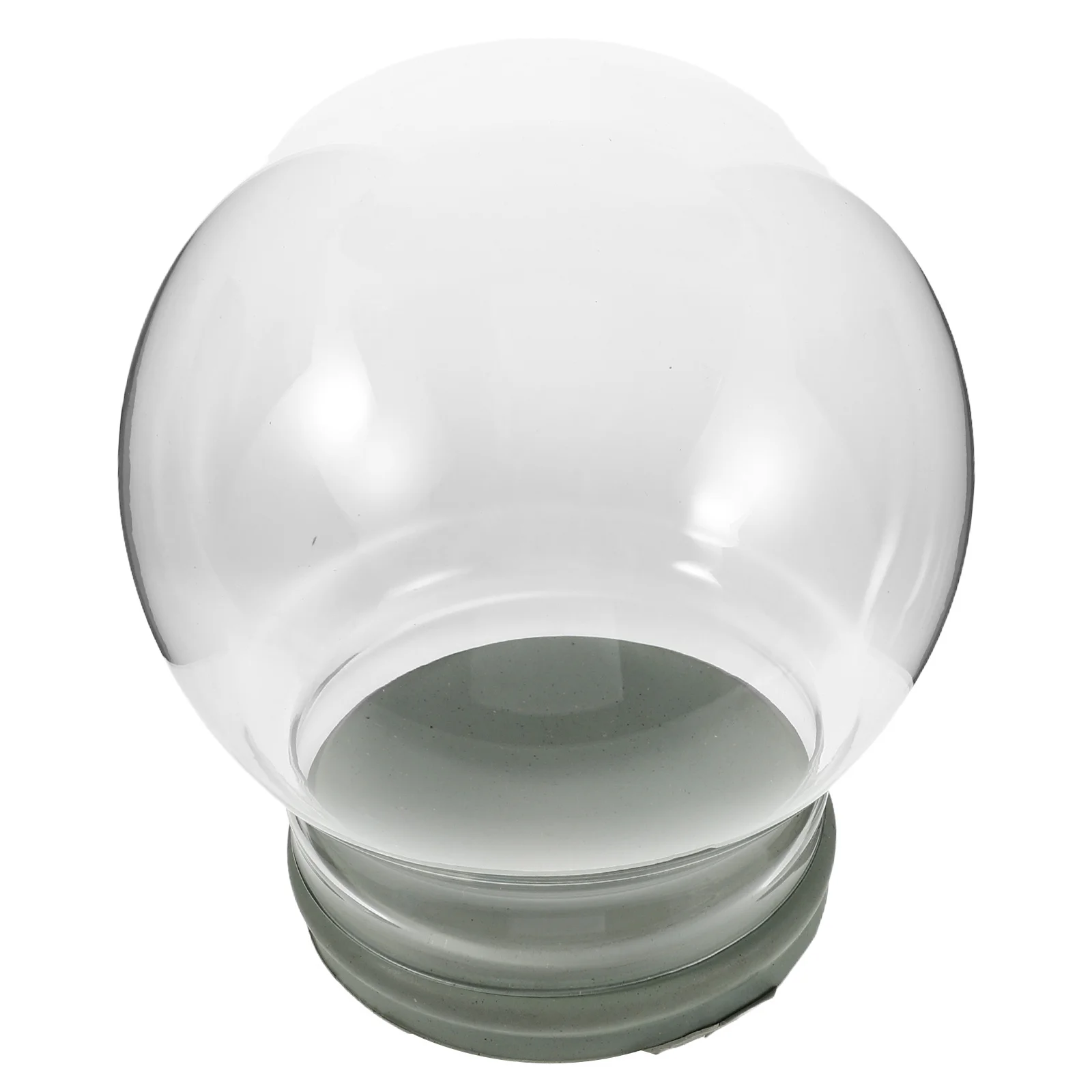 

Transparent Thickened Glass Snow Globe Shell DIY Water Globe Jar Empty Fillable for Christmas Valentine Holiday Decoration
