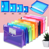 A5/A4/FC/A3 Colorful Accordion File for School Test Papers Office Documents Portable Multi-Page PP Students Expanding Folder