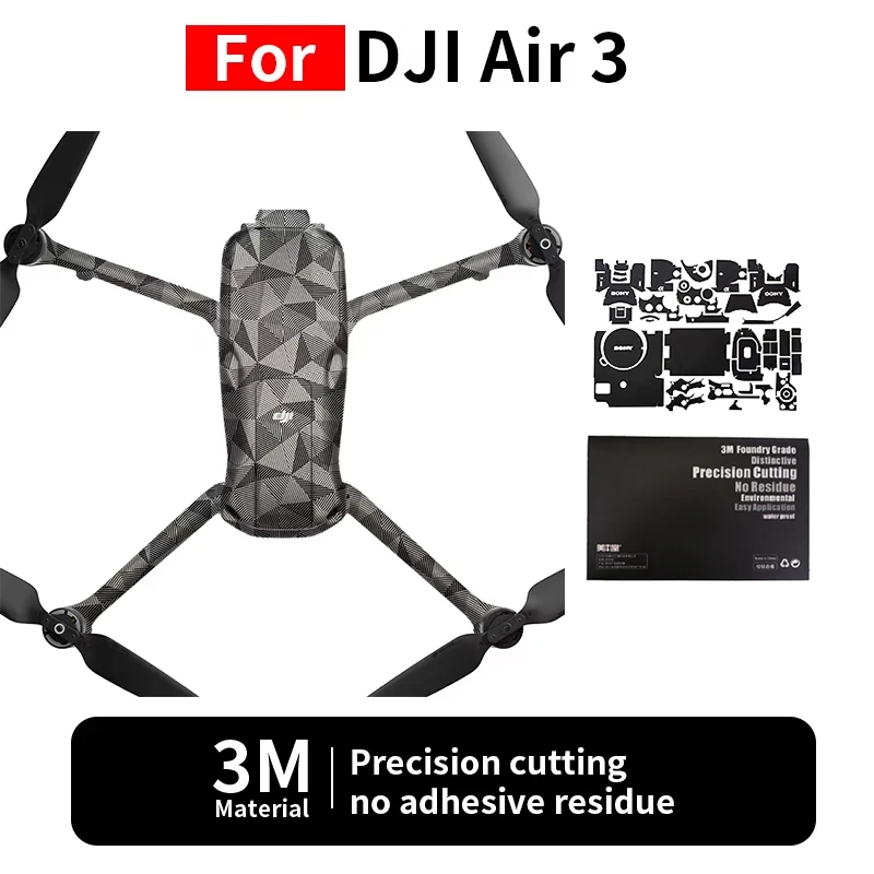 

Mebont для DJI air3 Skin DJI Air 3, наклейка для камеры и дронов, защитная пленка, полная защита, без остатков