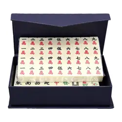 Traveler Size Mahjong Set Professional Mahjong Set Traditional Chinese Version Game Set Mah Jong Mahjongg Mah-Jongg