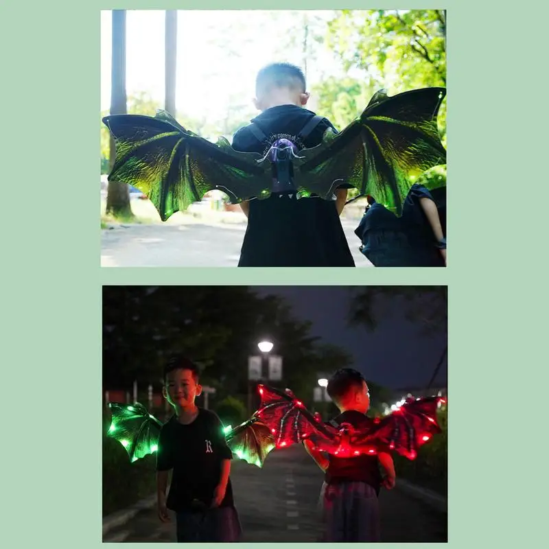 Dinosaur Wings Electric Moving Dinosaur Wings With LED & Sound Costume Accessories For Kids Performance Props Halloween Gifts