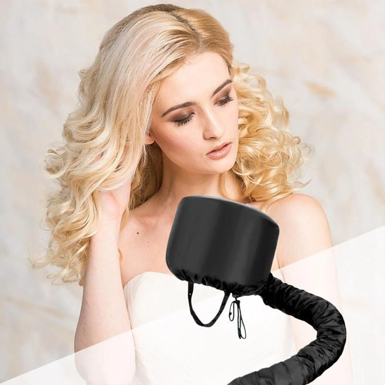قبعة باخرة لمجفف الشعر، قابلة لإعادة الاستخدام، قبعة تجفيف للعناية بالشعر، قبعة شعر جافة لتصفيف الشعر في صالونات السبا المنزلية