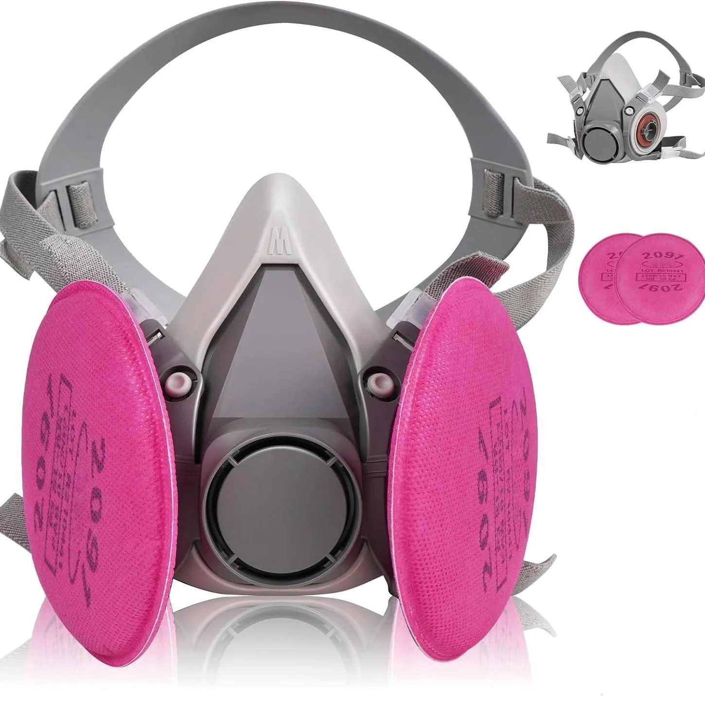 3M 6200 – Respirador completo con filtros anti partículas - imagen 5